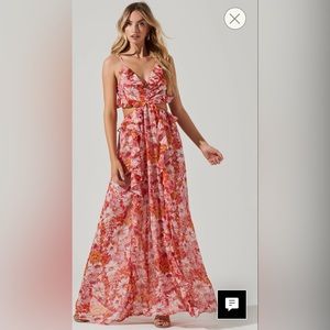 ASTR the Label floral cutout maxi dress